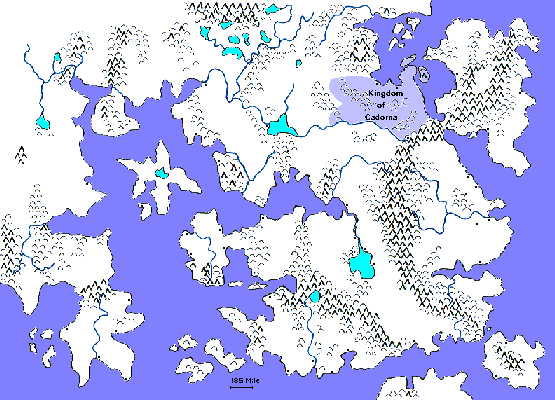 Location of the Kingdom of Cadorna on Trishore