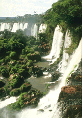 One small part of the falls in late summer